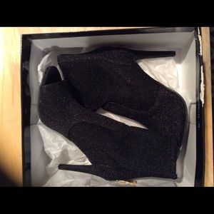 By Guess Open-Toe Fabric Bootie.